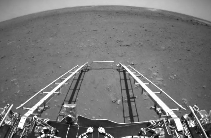 China’s first Mars rover has landed and is sending its first pictures